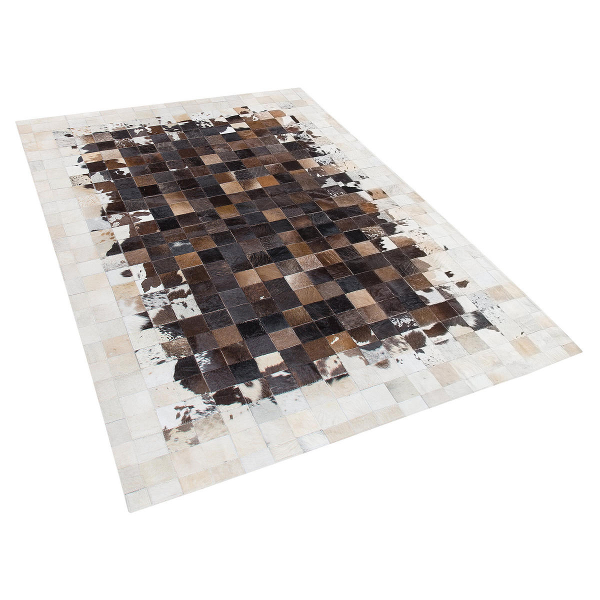KURZFLOR-TEPPICH Okculu 200/140 cm - Braun, Fell (140/200cm) - Beliani