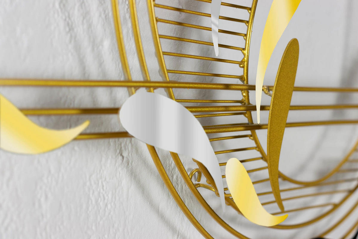 WANDDEKO Gold 121/53 cm - Goldfarben, Metall (2.9/53/6cm) - KUNSTLOFT