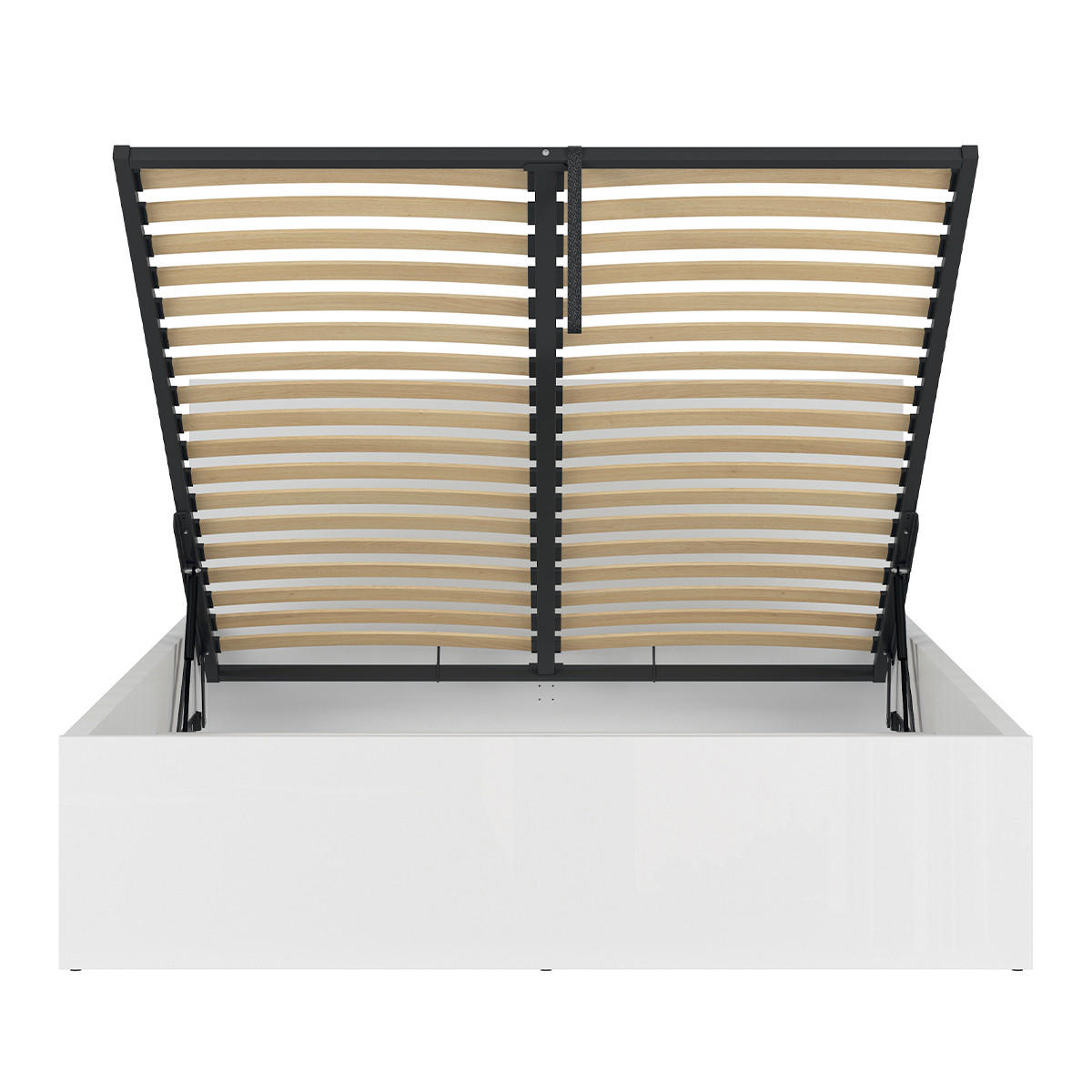 BOXBETT 160/200 Edwin Weiß - Weiß, Holzwerkstoff (160/200cm) - Petits-meubles