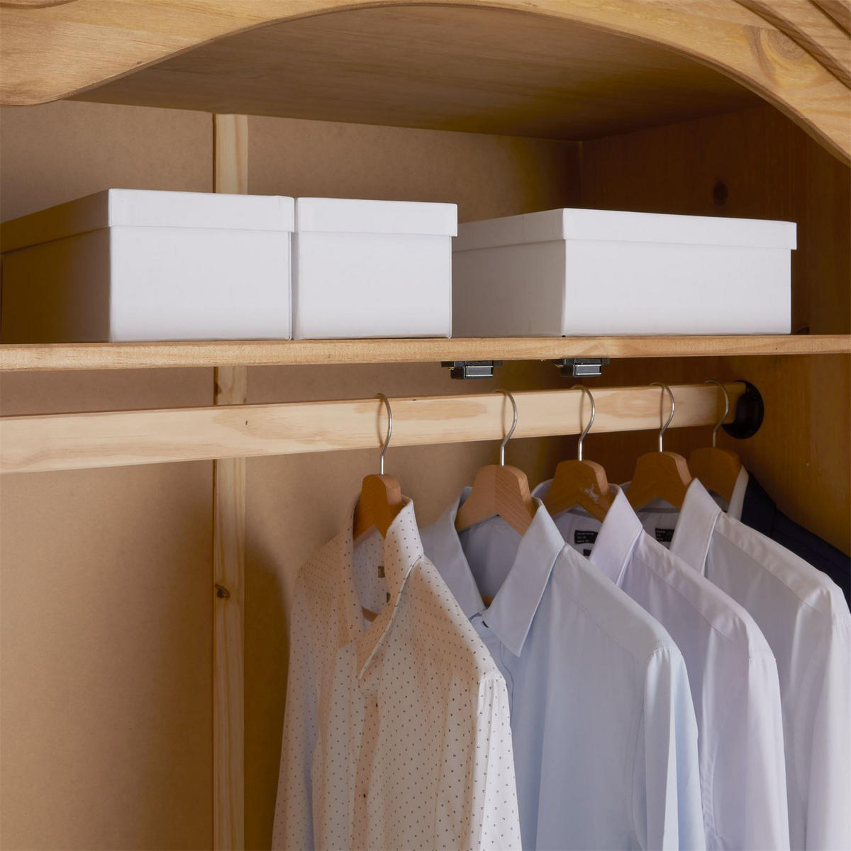 KLEIDERSCHRANK SALSA - Naturfarben, Holz (103/188/57cm) - CARO-Möbel