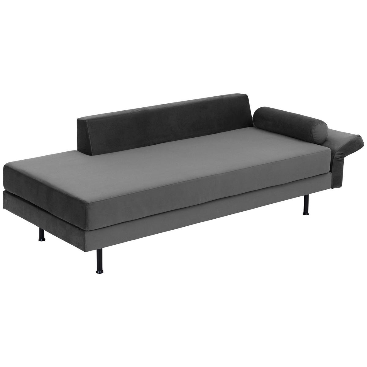 RECAMIERE Armlehne rechts Keara Samtvelours anthrazit - Anthrazit, Kunststoff (87/81/190cm) - 58aufmkessel