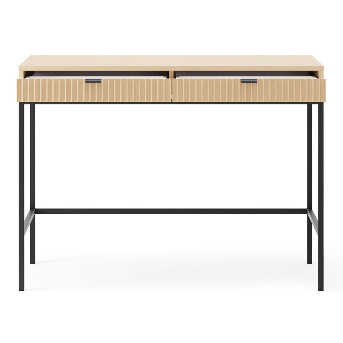 TOALETNÍ stolek Vellore Dekor dub Vicenza / Černá 104 cm - černá/béžová, kov/kompozitní dřevo (104/77/50cm) - Selsey
