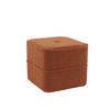 SITZPOUF Kiki Orange 40/40/35 cm - Orange, Holz (40/35/40cm) - Light & Living