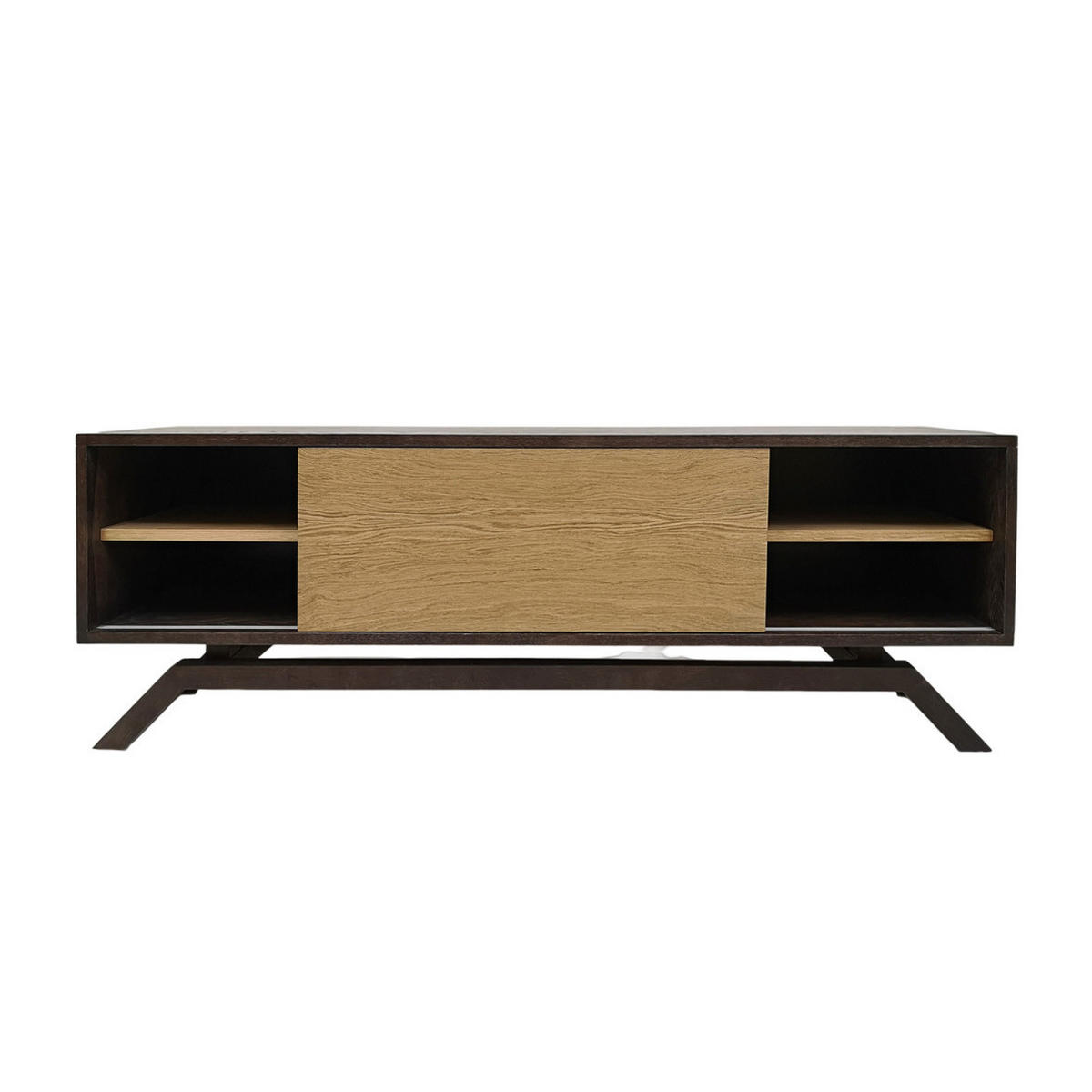 TV-KONSOLE aus Massivholz für das Wohnzimmer - CLEO - Eichefarben, Holz (150/50/35cm) - Rawood Furniture
