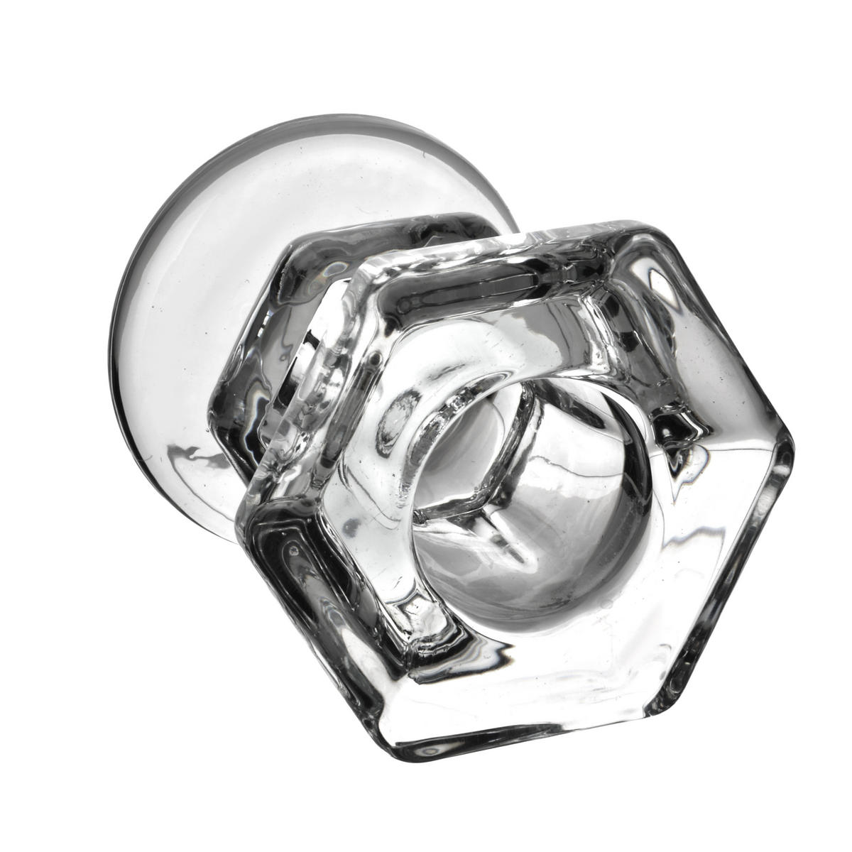 KERZENHALTER Patricia transparent 5.5/5.5/5.5 cm Glas - Transparent, Glas (5.5/5.5/5.5cm) - Mondex
