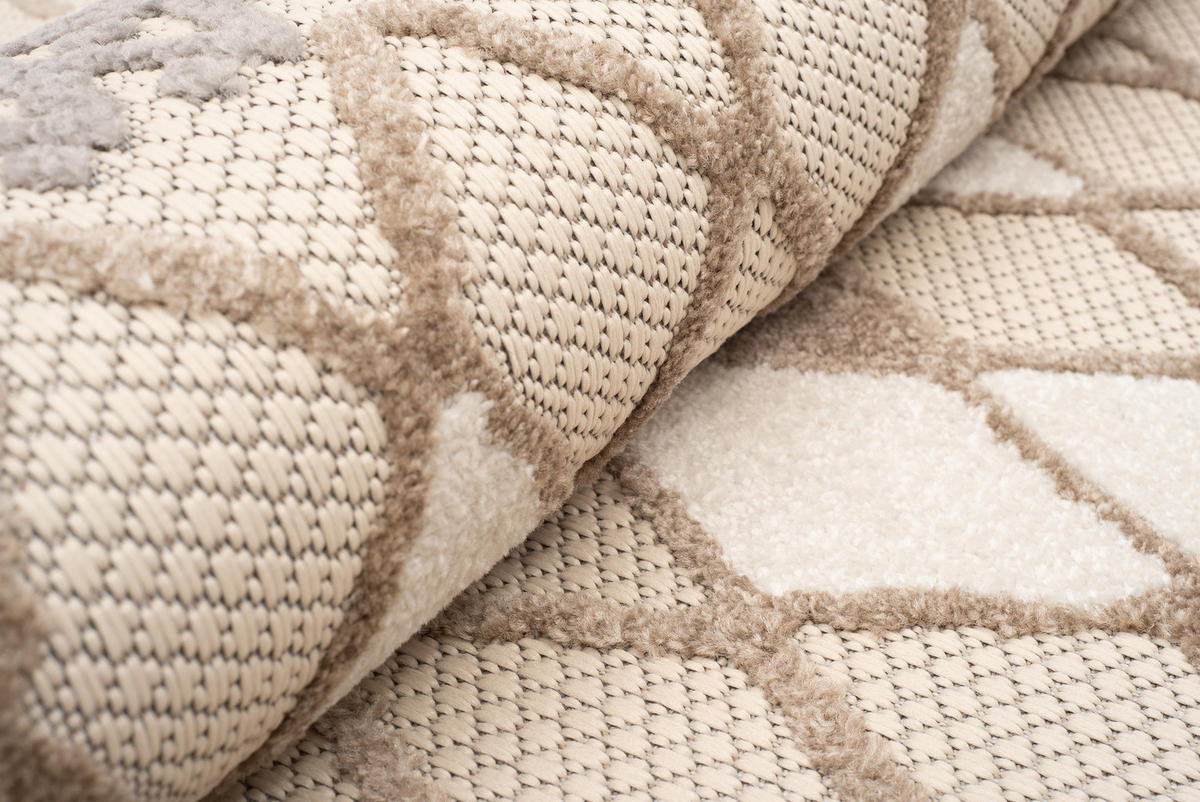 TEPPICH PATIO Creme 200/300 cm - Creme, Kunststoff (200/300cm) - Tapiso