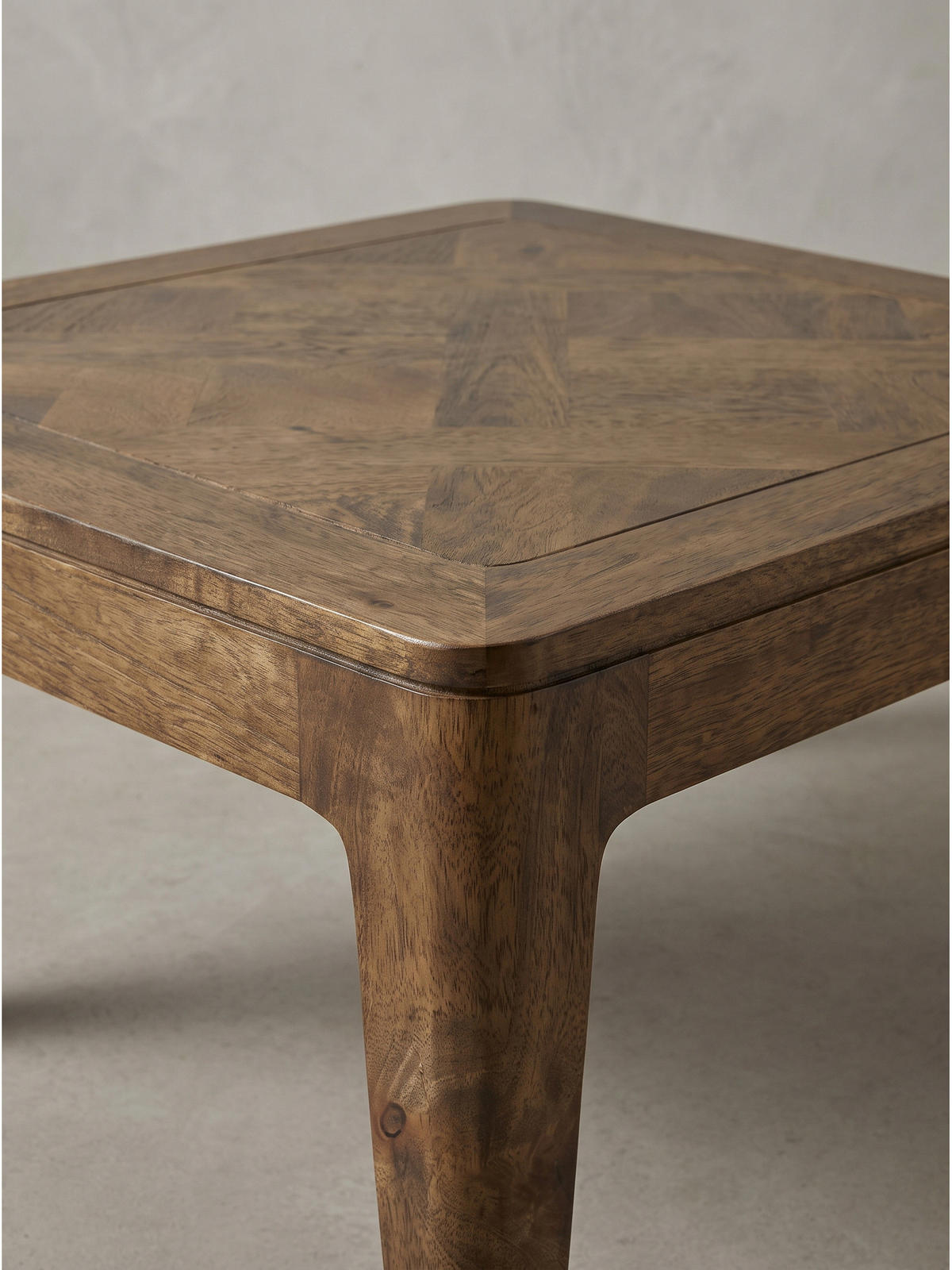 SOFATISCH LOIRE, Mango Massivholz, handgefertigt, Nussbaum-Mango, 60 x 60 x 32 cm - Braun, Mangoholz/Holz (60/60/32cm) - KADIMA DESIGN