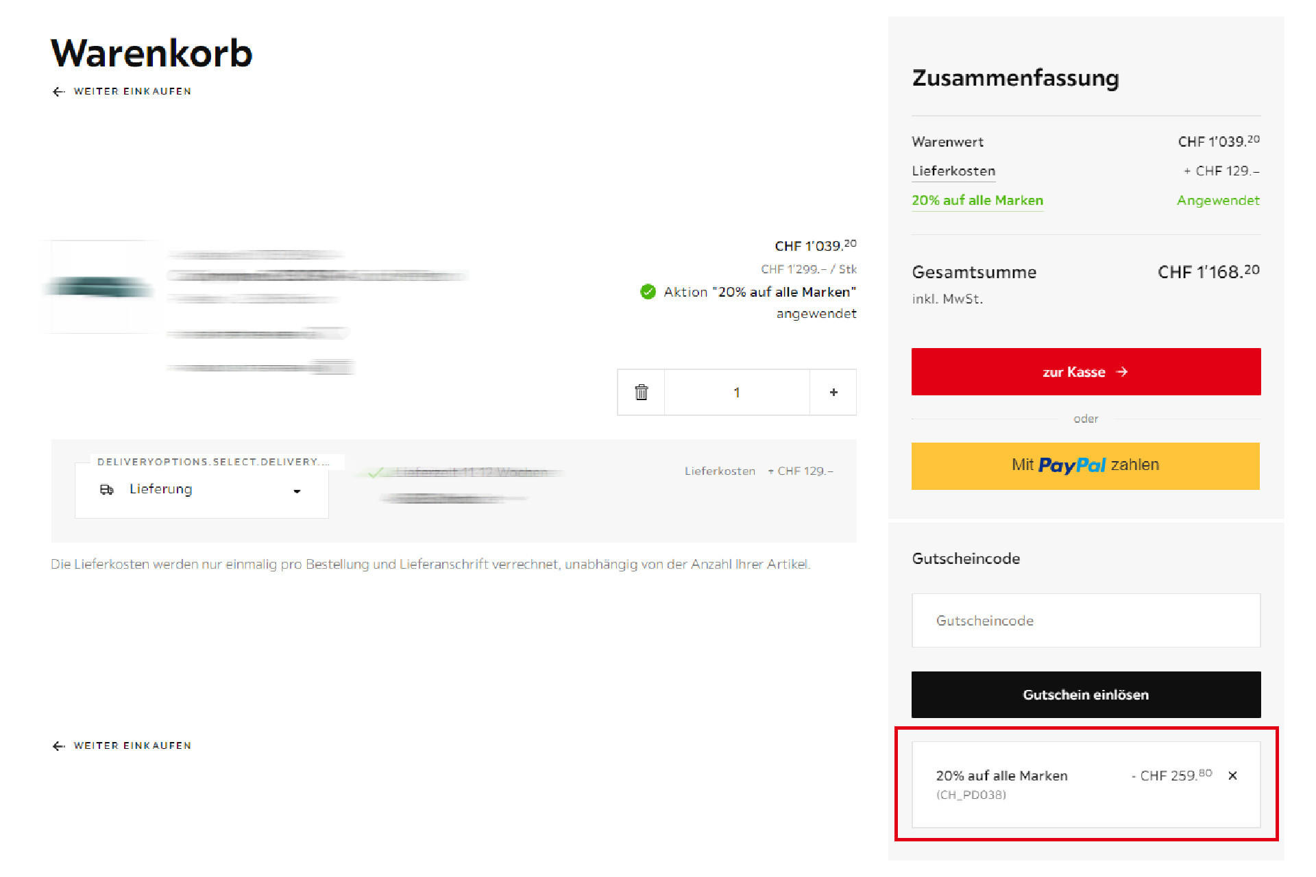 Gutscheincodes im XXXLutz Online-Shop einloesen