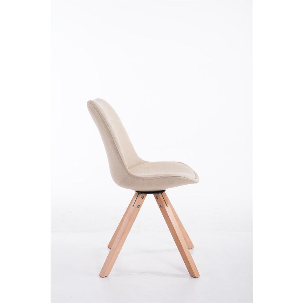 Thumbnail - CLP Stuhl, Creme, Textil, 48x84x56 cm, Esszimmer, Stühle, Esszimmerstühle, Vierfußstühle