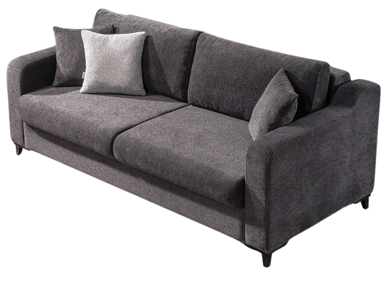 SOFA Transforma 2-Sitzer Webstoff Anthrazit - Anthrazit, Holz/Textil (170/80/100cm) - Villa Möbel
