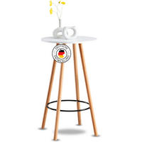 STEHTISCH Ø 60 cm innen REJA 107 cm Hoch Weiß - Weiß, Holz (60/60/107cm) - DELUKE