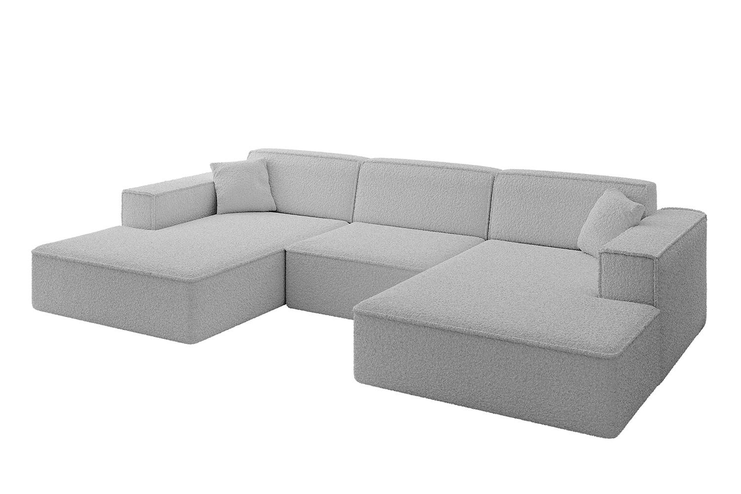 ALTDECOR SEDACÍ SOUPRAVA IREA-U1-v4 – 301 × 165 × 77 cm, světle šedá
