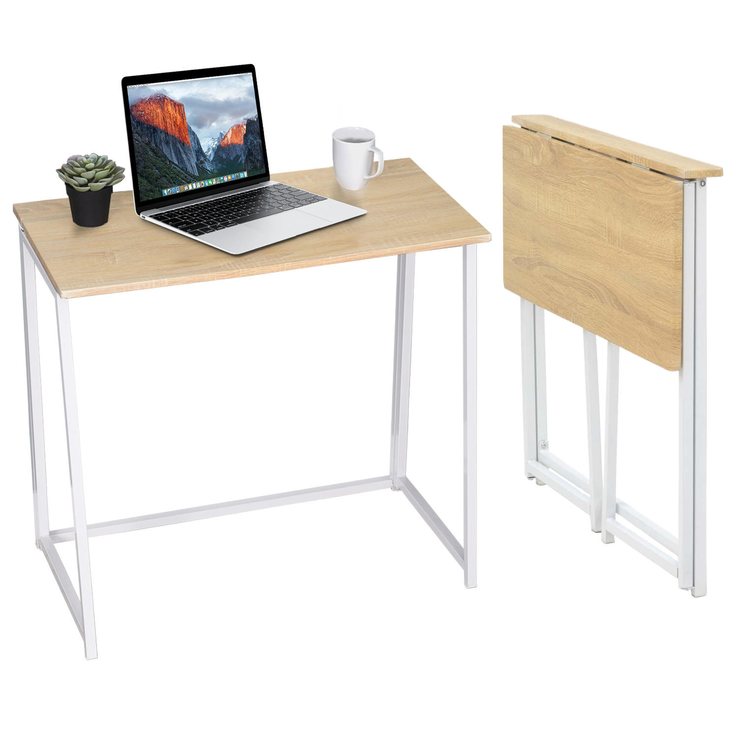 Meubles Cosy Klappschreibtisch Eiche 78x74x41.5 cm
