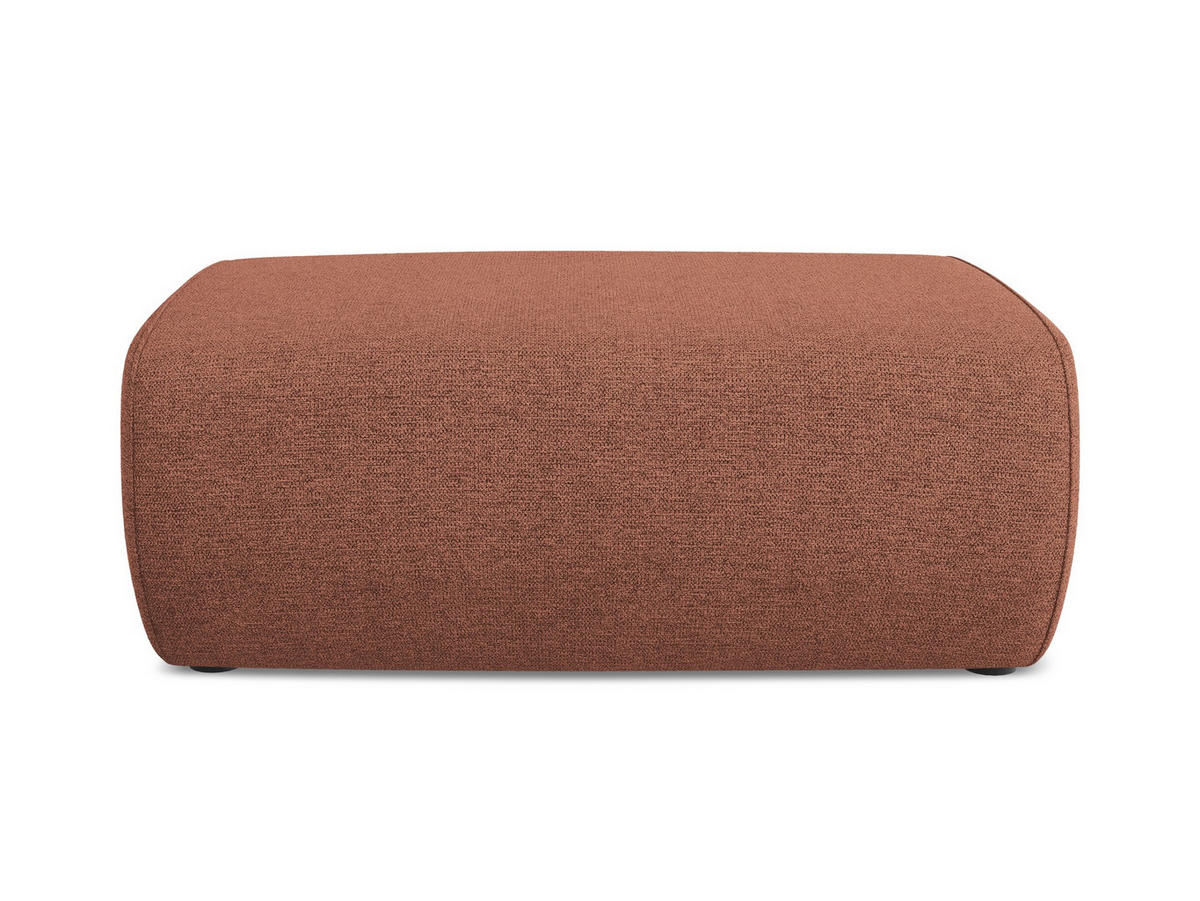 POUF Chenille Stoff Pink - Pink/Hellrosa, Kunststoff/Textil (102/40/62cm) - Makamii