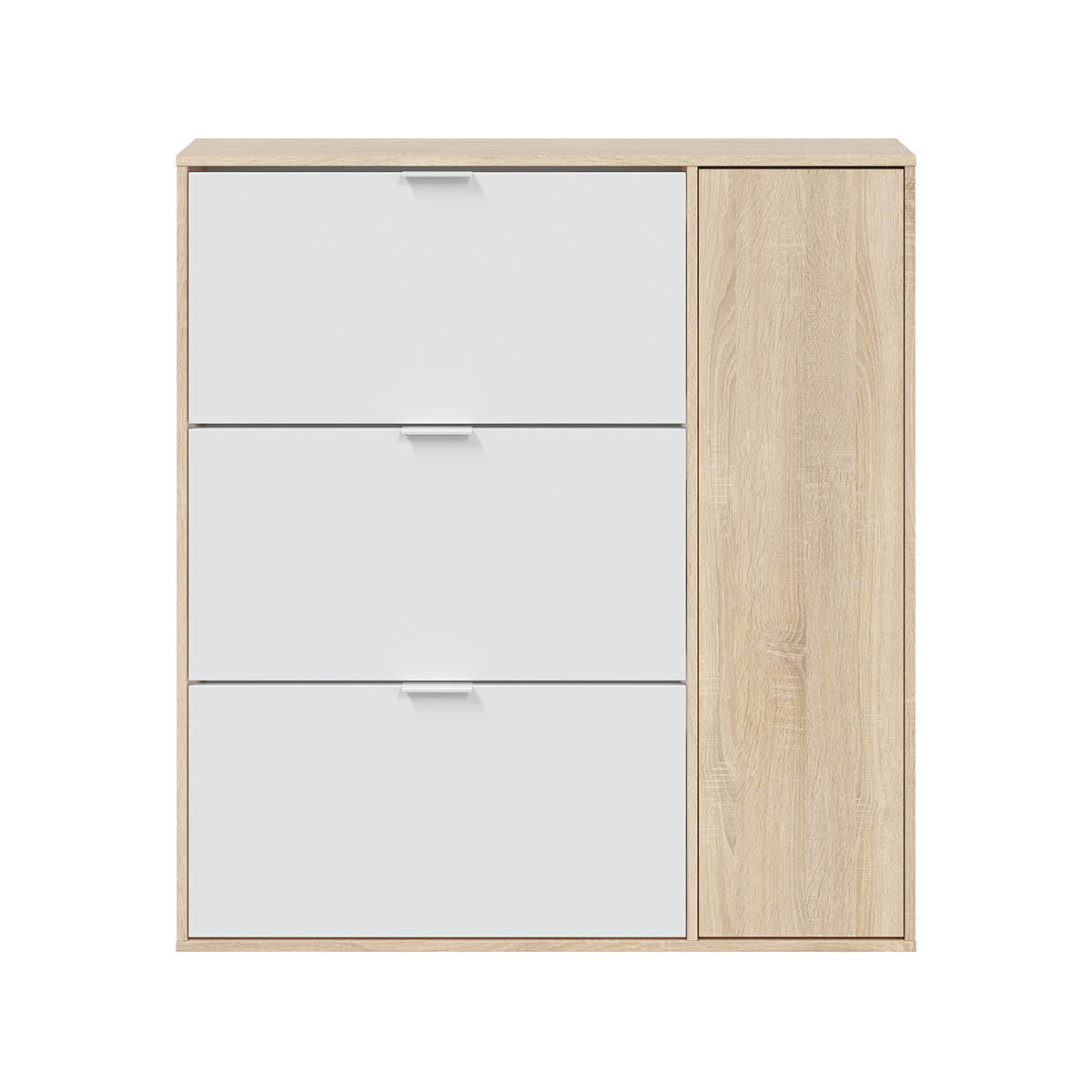 Calicosy Schuhmöbel Weiß, Eiche Artisan 22x115x11.5 cm