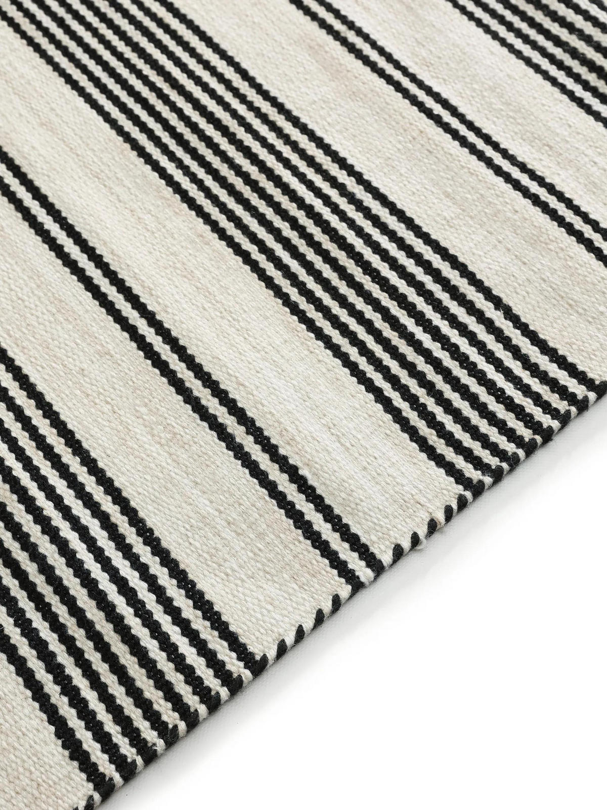 OUTDOORTEPPICH Rida Beige/Schwarz 120/170 cm - Beige/Schwarz, Kunststoff/Textil (120/170cm) - benuta