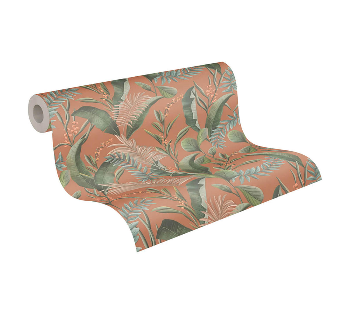 VLIESTAPETE Bunt 53/1005 cm - Kupferfarben, Textil (53/1cm) - KUNSTLOFT