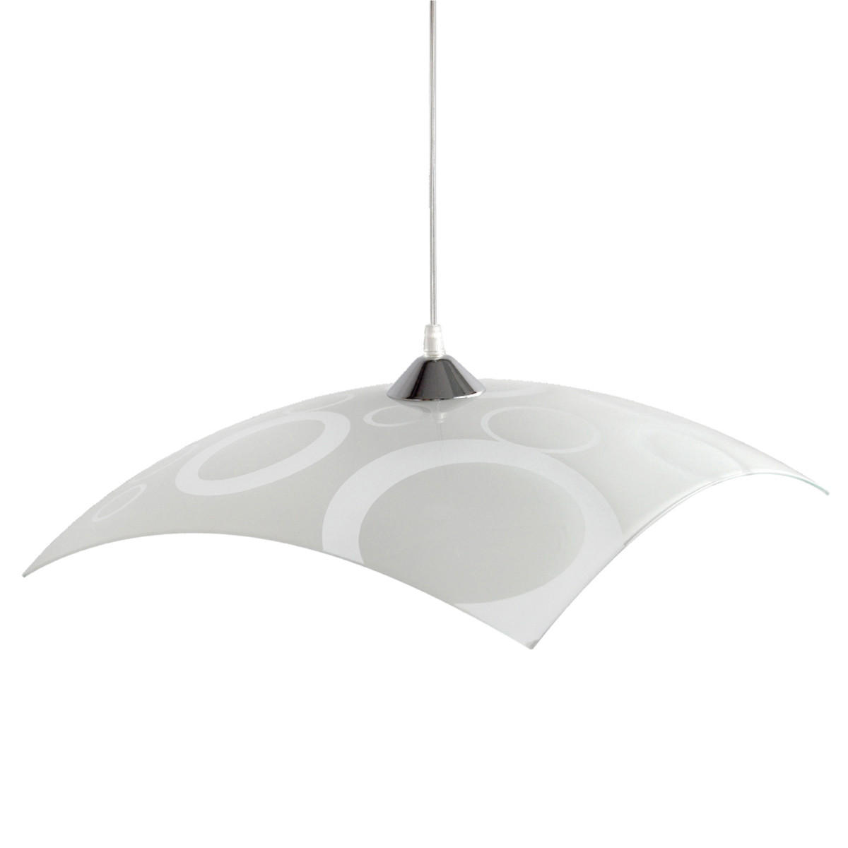 HÄNGELEUCHTE - Weiß, Glas (40/40/9cm) - Lumicom