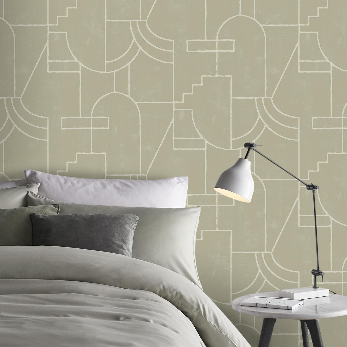 VLIESTAPETE - Vigo neutral - Braun, Papier/Kunststoff (52/1000cm) - Superfresco Easy