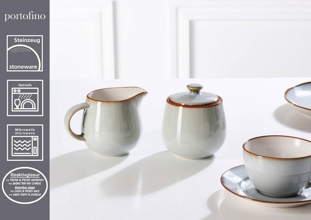 MILCHKÄNNCHEN Portofino blau-grau 320 ml - Blaugrau, Keramik (320L) - Ritzenhoff Breker