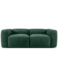 2-SITZER SOFA FUBBO, Dunkelgrün - Dunkelgrün, Holz/Holzwerkstoff (210/73/96cm) - KONSIMO®