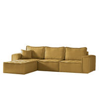 ECKSOFA L-förmige Bohoo-Maxi Gelb Links - Gelb, Holz (192/292cm) - Kaiser Möbel