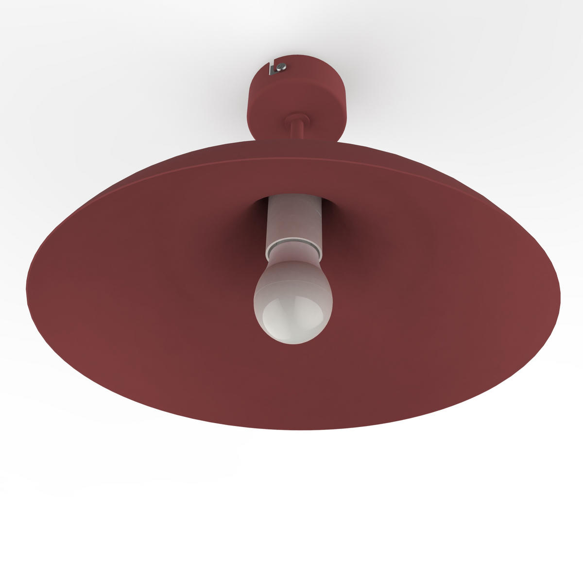 DECKENLEUCHTE - Rot, Metall (40/40/23cm) - Lumicom