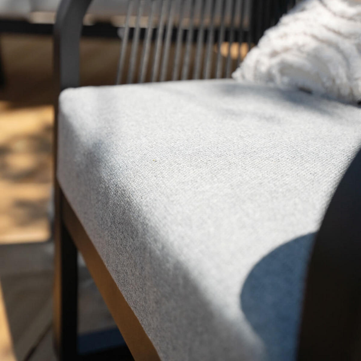 GARTENLOUNGE Aluminium MARABA - Für 5 Personen - Schwarz, Kunststoff/Metall - Home Deluxe