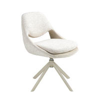 STUHL aus Stoff in Off-White und Creme 54/66/85 cm - Ecru/Creme, Textil/Metall (54/85/66cm) - ANGEL CERDA