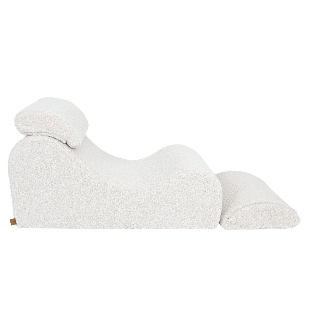 WELLENLIEGE aus Schaumstoff für Kinder, Bearly, Cremig - Creme, Textil (60/55/120cm) - MeowBaby
