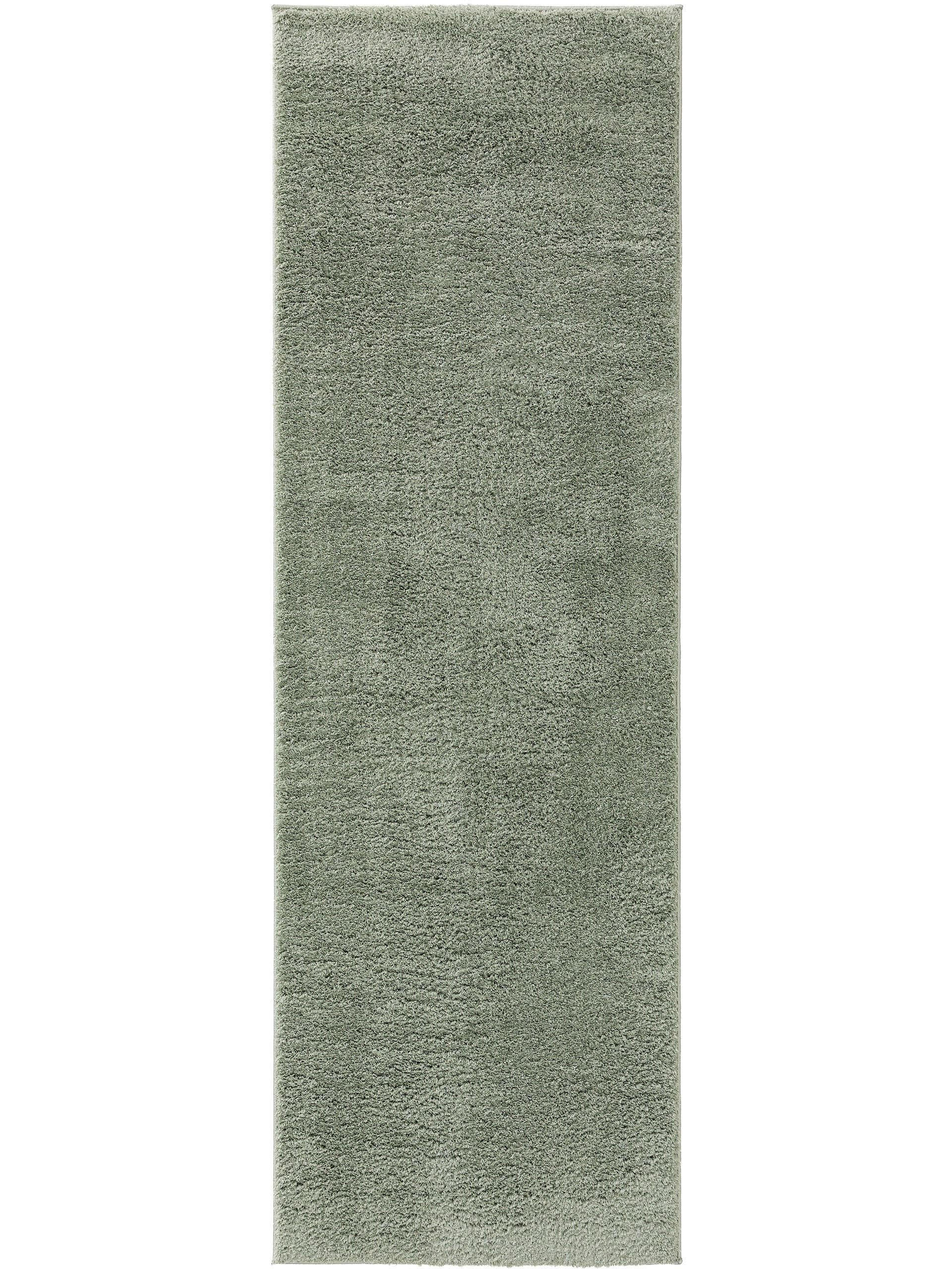 LÄUFER Soda Hellgrün 80x240 cm - Hellgrün, Textil (80/240cm) - benuta Nest