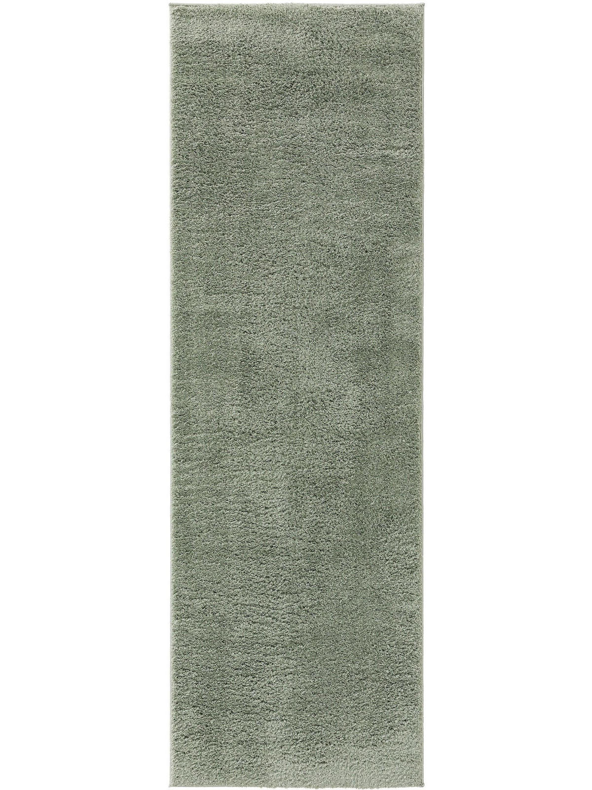 LÄUFER Soda Hellgrün 80x240 cm - Hellgrün, Textil (80/240cm) - benuta Nest