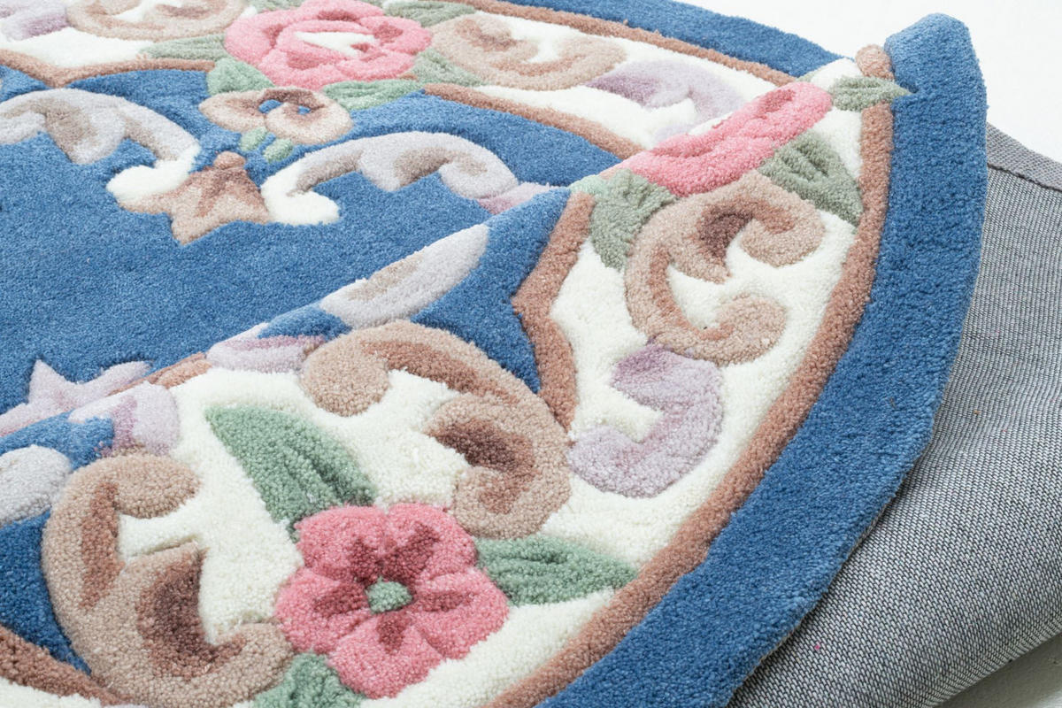 HANDTUFTTEPPICH Ming 190x290 cm - Blau, Textil (190/290cm) - THEKO