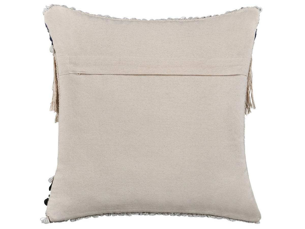 DEKOKISSEN 2er-Set Creme 45/45 cm Sofca - Creme, Naturmaterialien/Textil (45/45cm) - Beliani