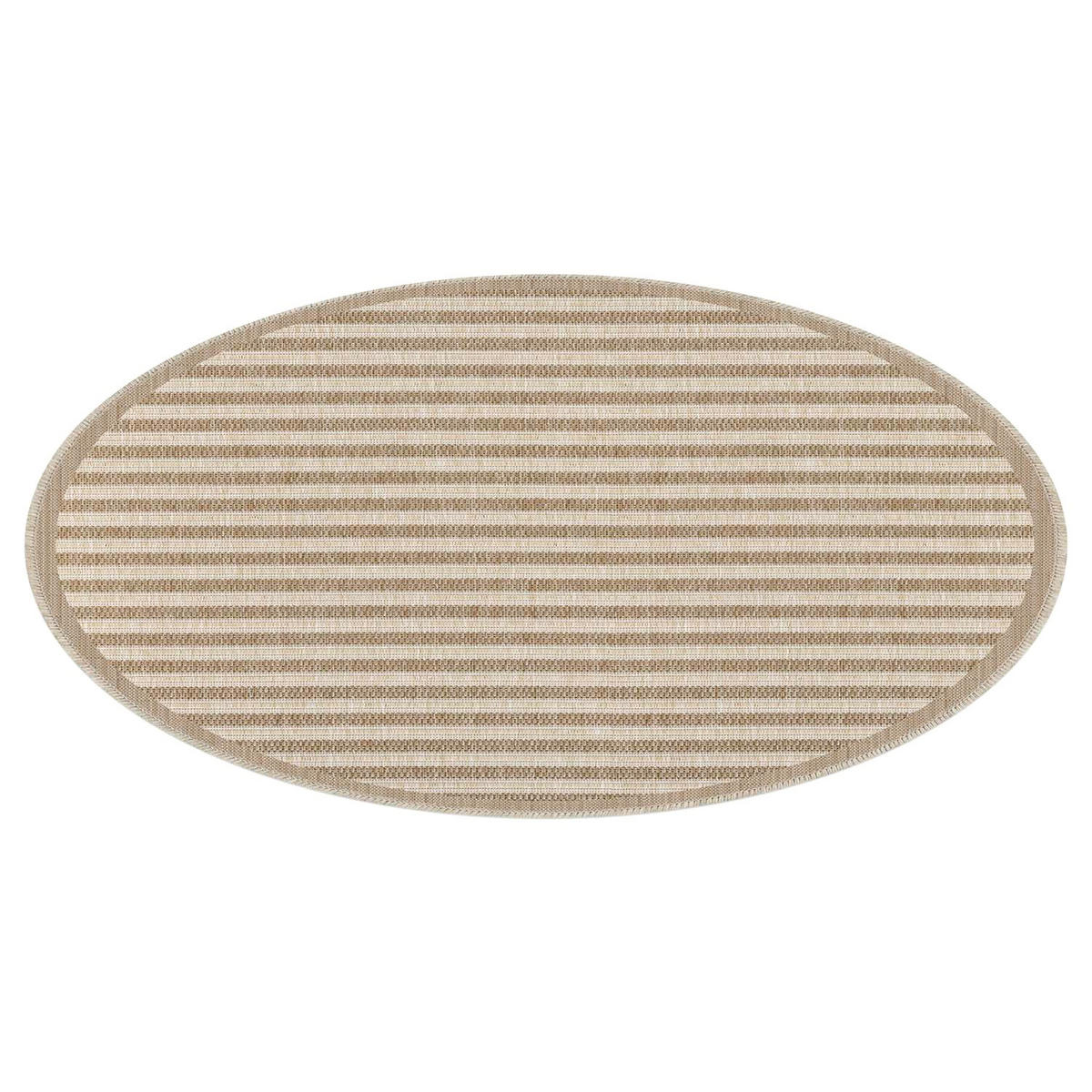 OUTDOOR-TEPPICH 102 Braun Wetterfest 200 cm Rund - Braun, Textil (200/200cm) - carpet city