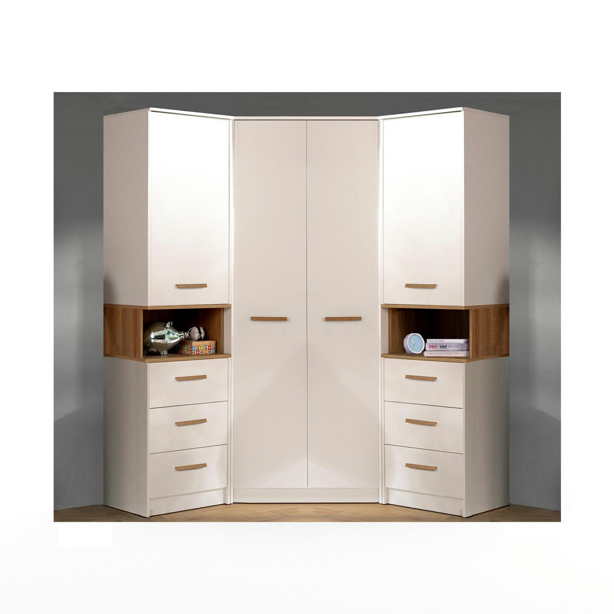 STANDREGAL BÜCHERREGAL G6/B WEIß 52/195/40 - Weiß, Holzwerkstoff/Kunststoff (52/195/40cm) - Marmex Möbel