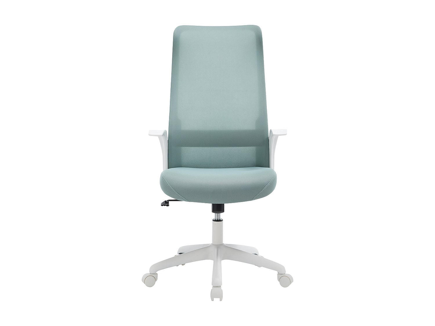 BÜROSESSEL - 59.5 x 63 - stoff - blau, weiß Latyra - Weiß, Textil (59.5/118/63cm) - Vente-Unique