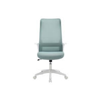 BÜROSESSEL - 59.5 x 63 - stoff - blau, weiß Latyra - Weiß, Textil (59.5/118/63cm) - Vente-Unique