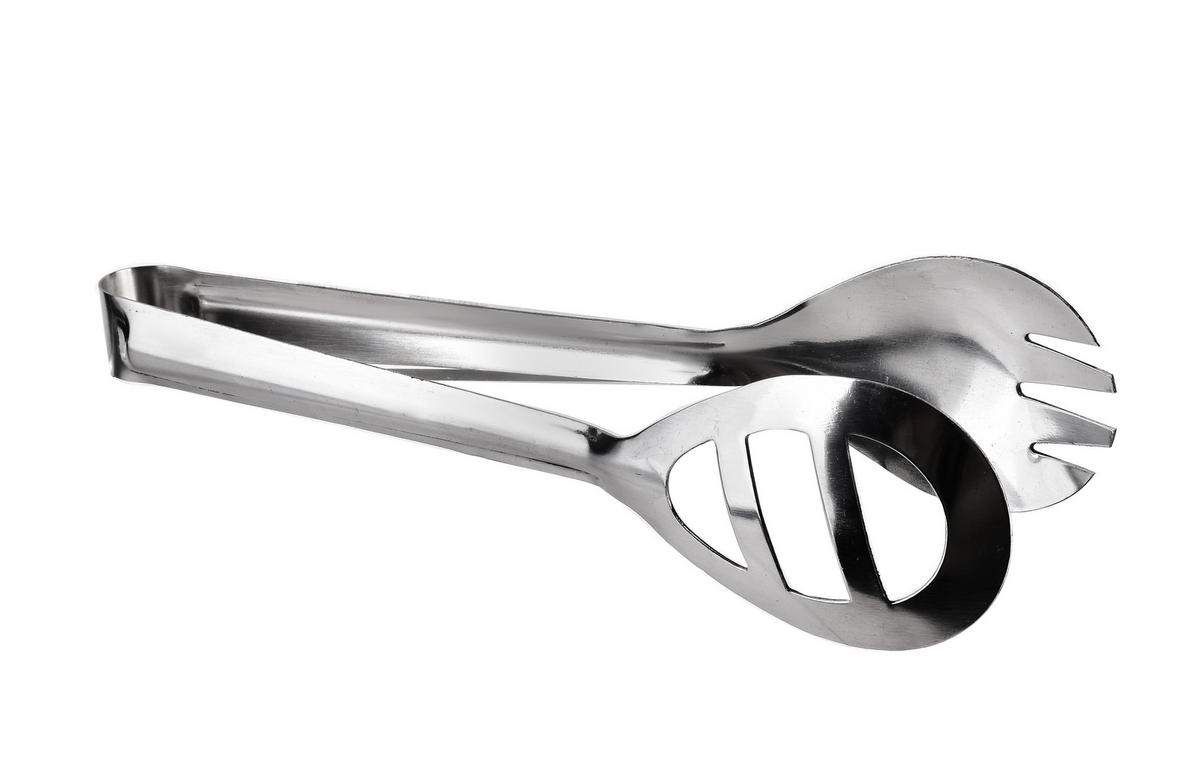 KÜCHENZANGE Basic Kitchen Silber 19.5/5/2 cm Metall - Silberfarben, Metall - Mondex