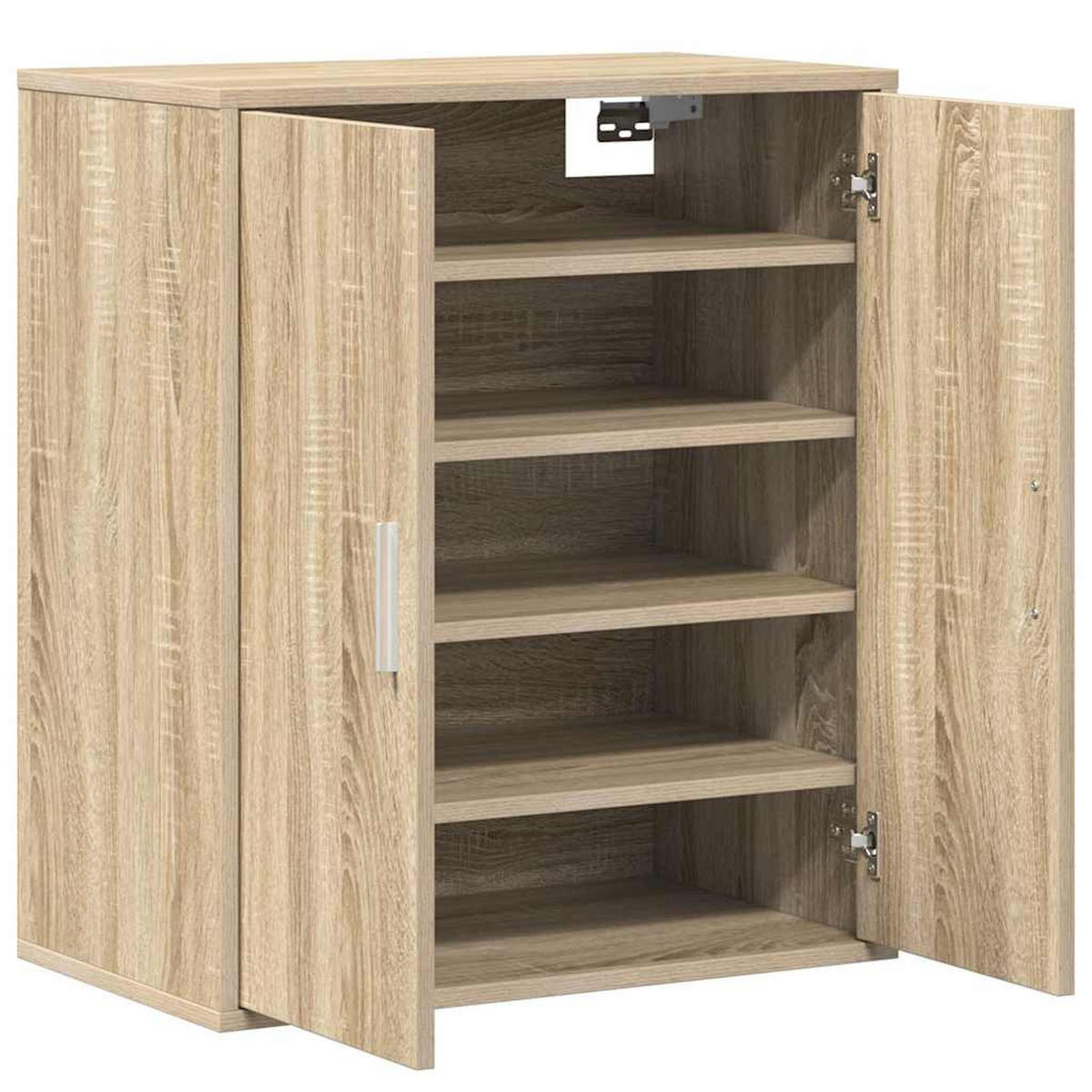 SCHUHSCHRANK Sonoma-Eiche 60/35/70 Cm Holzwerkstoff - Alteiche, Holzwerkstoff (35/70/60cm) - vidaXL