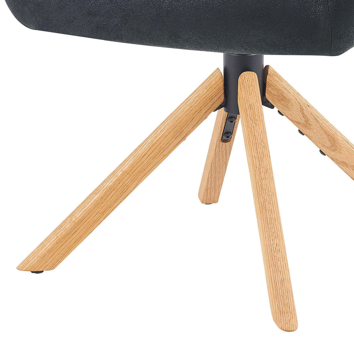ARMLEHNSTUHL Mika-Luis 2er-Set - Honigeiche/Schwarz, Eichenholz/Holz (60/82/61cm) - DUBI Möbel