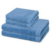 FROTTIERSET Rubin 4-teilig - Blau, Textil (50/100cm) - Ross
