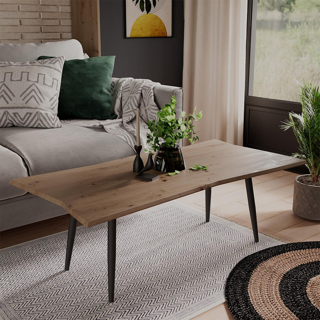 Thumbnail - Vicco Couchtisch, Hellgrau, Holzwerkstoff, Rechteckig, 120x40x60 cm, Wohnzimmer, Wohnzimmertische, Couchtische