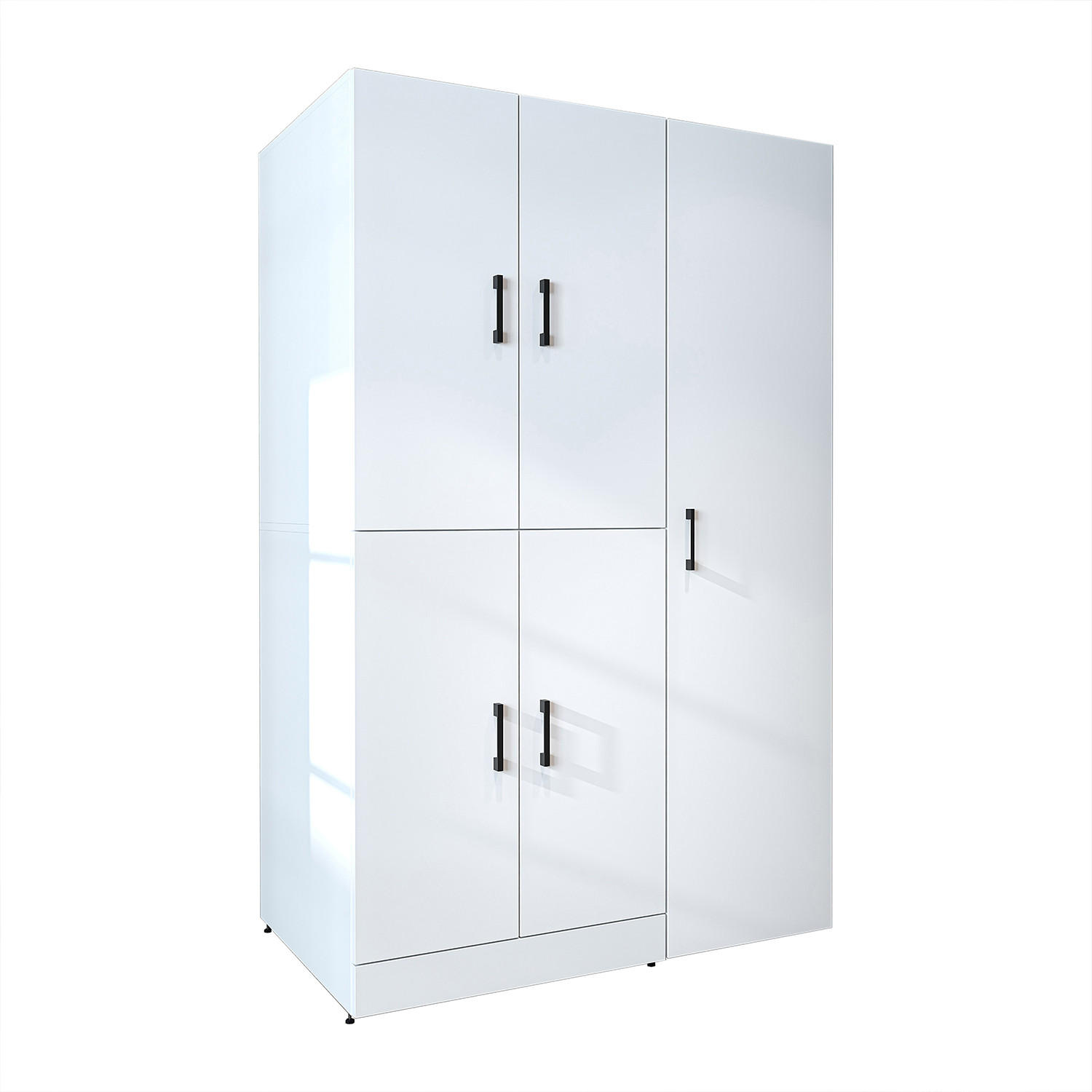 WASCHMASCHINENSCHRANK DORA-I 115cm Breit, 186cm Hoch - Weiß, Holzwerkstoff (115/186/73.8cm)