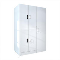 WASCHMASCHINENSCHRANK DORA-I 115cm Breit, 186cm Hoch - Weiß, Holzwerkstoff (115/186/73.8cm)