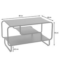 STOLÍK NA SEDACÚ SÚPRAVU obdĺžnikový Čierny - čierna, kov (40/80/45cm) - MCW