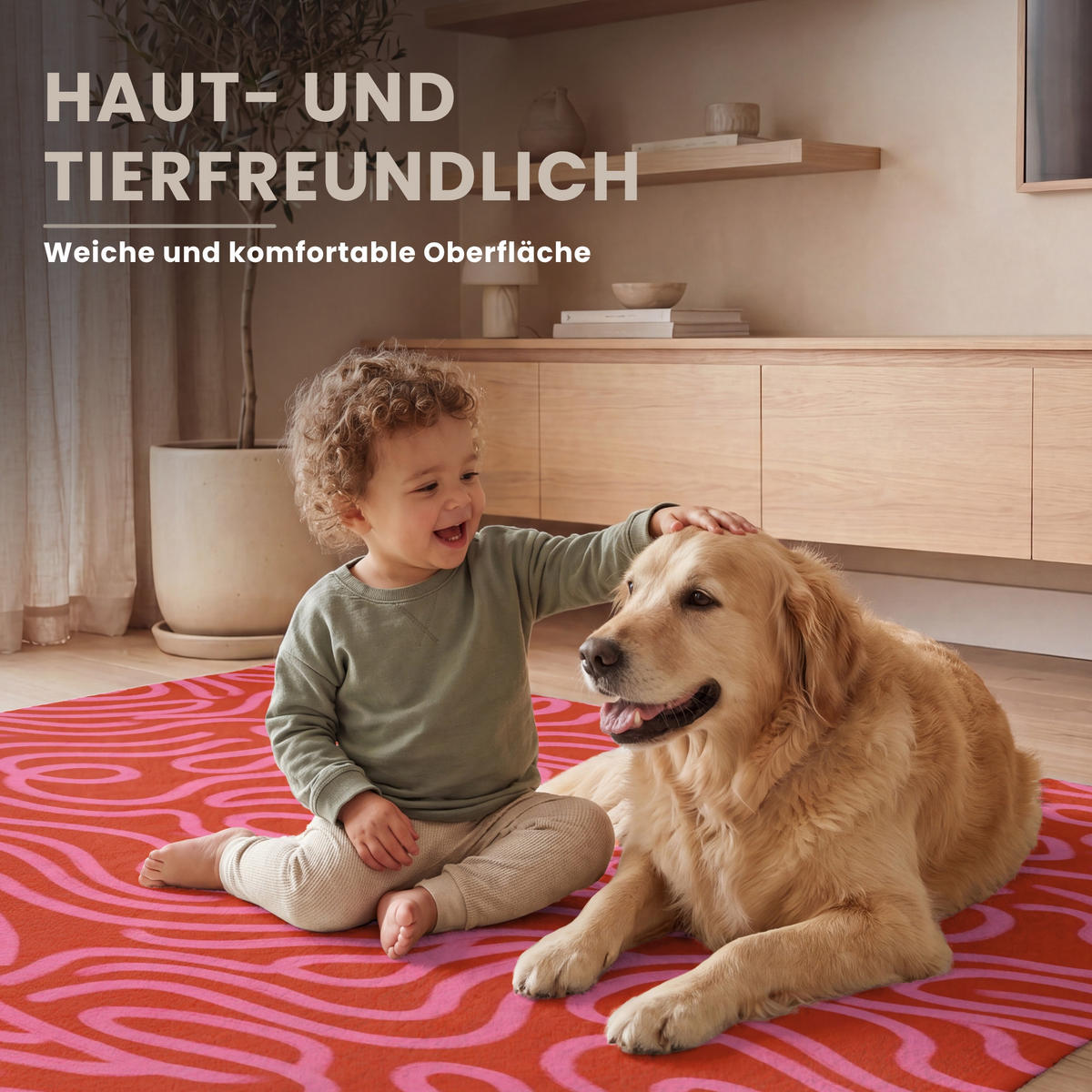 KOBERCE - Ružová - 120x180 cm - červená, textil/plast (120/0.4cm) - OnlyWow