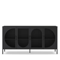 DESIGN-SIDEBOARD - Metall - Schwarz - Schwarz, Metall (160/90/40cm) - Drawer