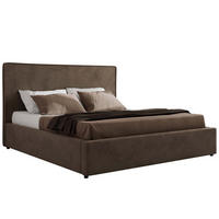 POLSTERBETT CORIVO CLASSIC 200/200 - Braun Velvet - Pocket-Matratze - Braun, Textil (200/200cm) - MKS