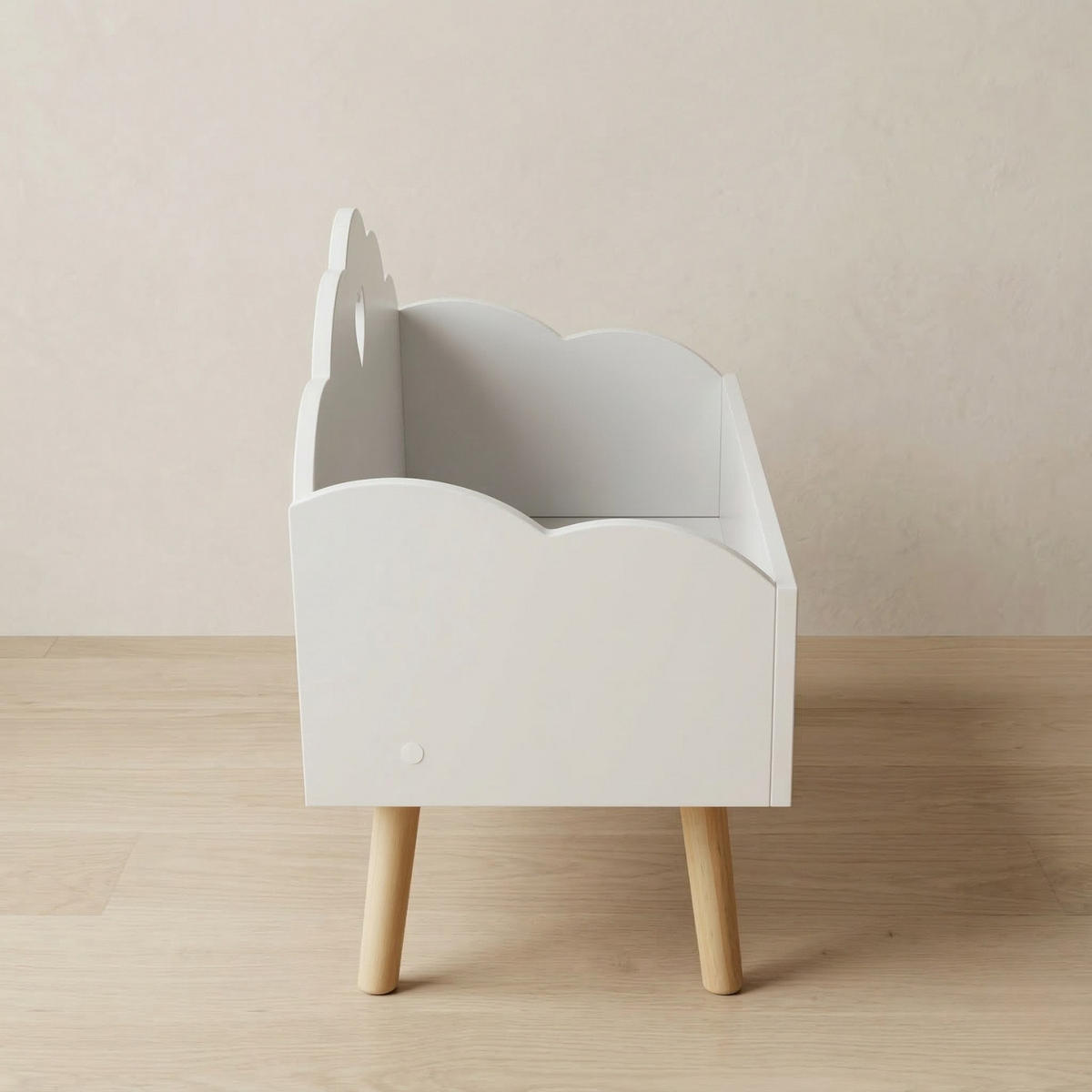 SPIELZEUGKISTE Nuvu 55/45/28 cm - Weiß, Holzwerkstoff (55/28cm) - EDAXO